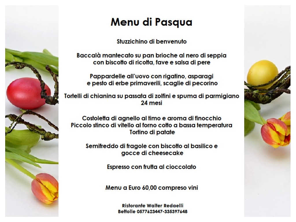 Pranzo di Pasqua 2018